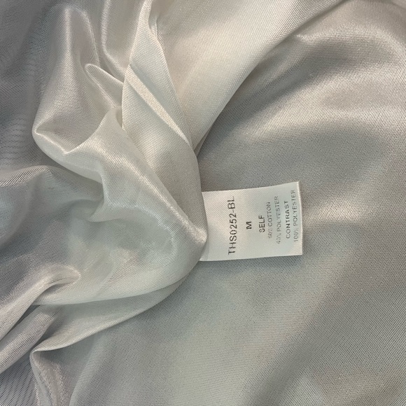 THML ANTHROPOLOGIE BOHO PINSTRIPE EMBROIDERED DRESS SIZE MEDIUM - Picture 12 of 13